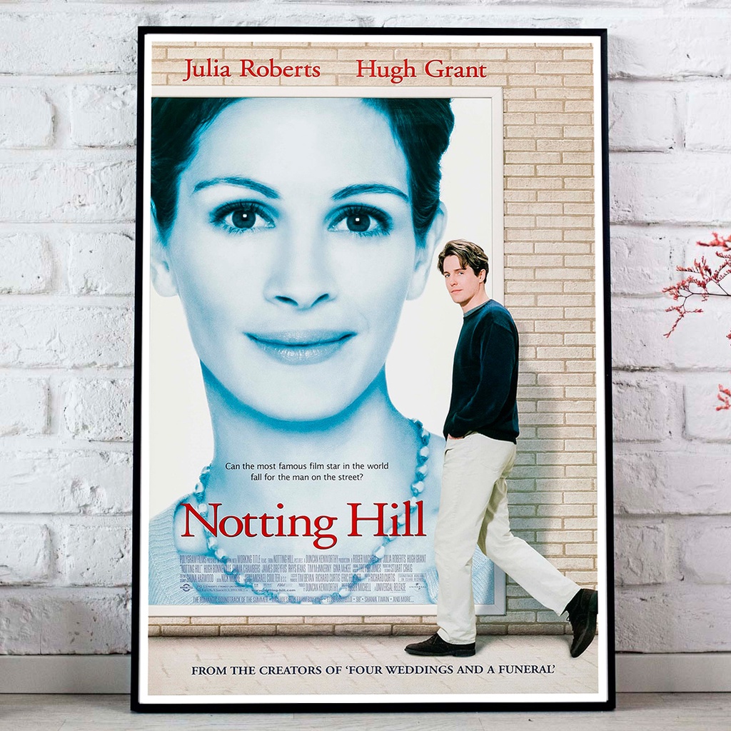 Notting Hill (1999) Poster Juicy Love At Noting Julia Roberts Hugh Grant Size 33x48 cm