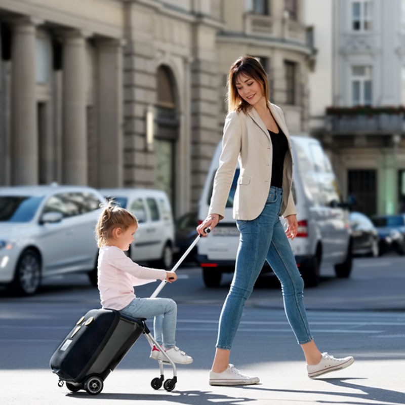 micro lazy luggage black