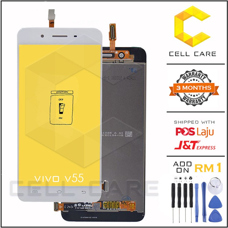 Cellcare Vivo Y55 Y55s Y55l 1603 1610 Lcd Touch Screen Digitizer Shopee Malaysia