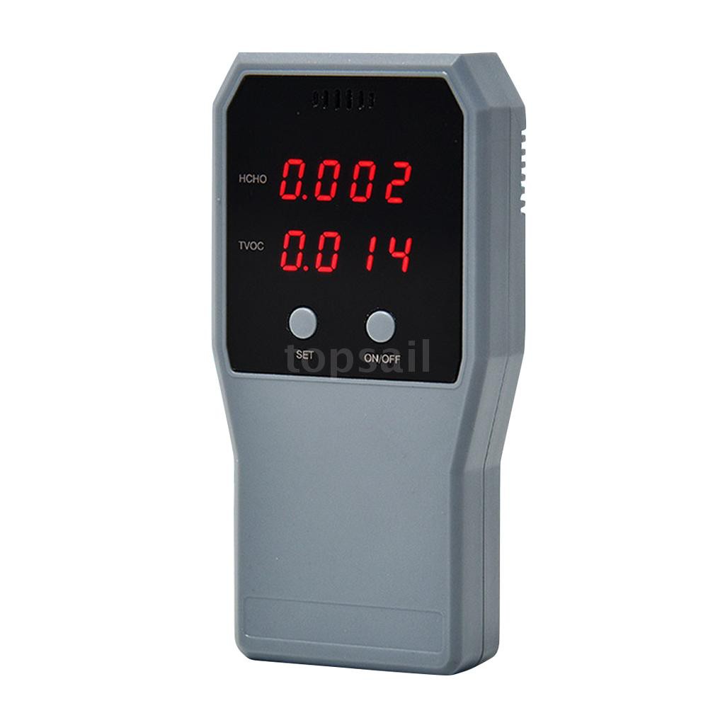 Air Quality Monitor Formaldehyde Detector Pollution Meter Indoor HCHO TVOC Tester Real Time Air