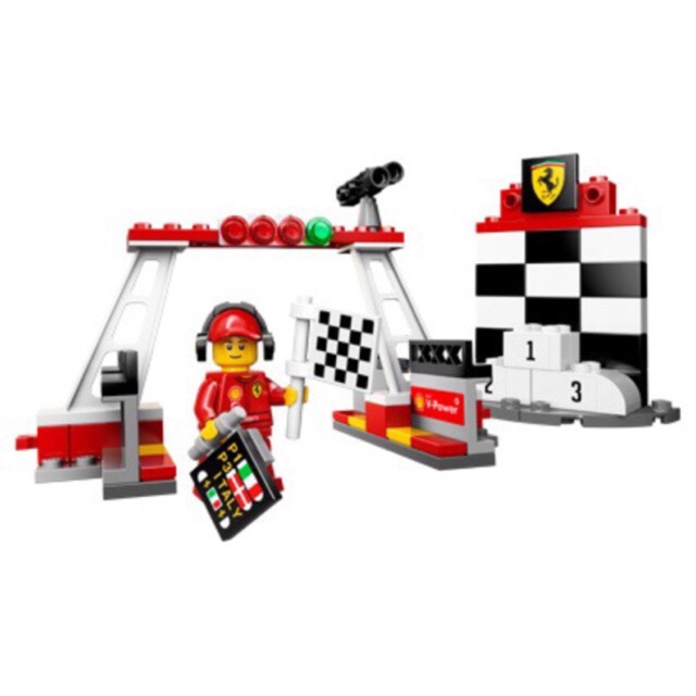 LEGO Shell V-Power Finish Line Podium and Minifigure Polybag Set 40194