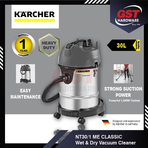 Karcher NT30 Heavy Duty Vacuum Cleaner Wet And Dry Industrial Vacuum Cleaner Car Wash Vacuum Karcher Vacuum 幹濕兩用吸尘机