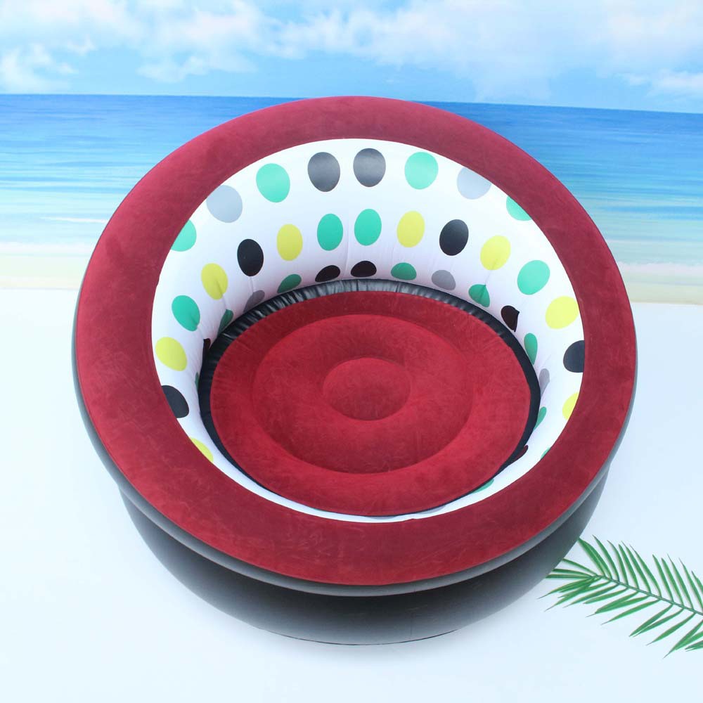 Outdoor indoor lazy couch flocking inflatable sofa portable inflatable stool | Shopee Malaysia