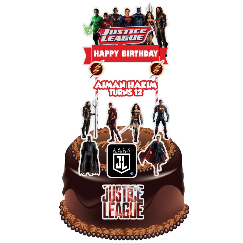 Justice League Cake Topper Shopee Malaysia