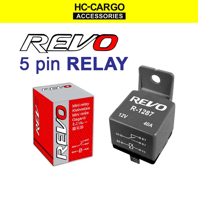 Revo RELAY Waterproof Car Truck Auto Automotive 12V 24V 230 AMP 87A / 87 LED Relay 5 Pin New ( 1pc )