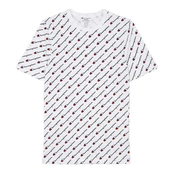 champion all over script tee