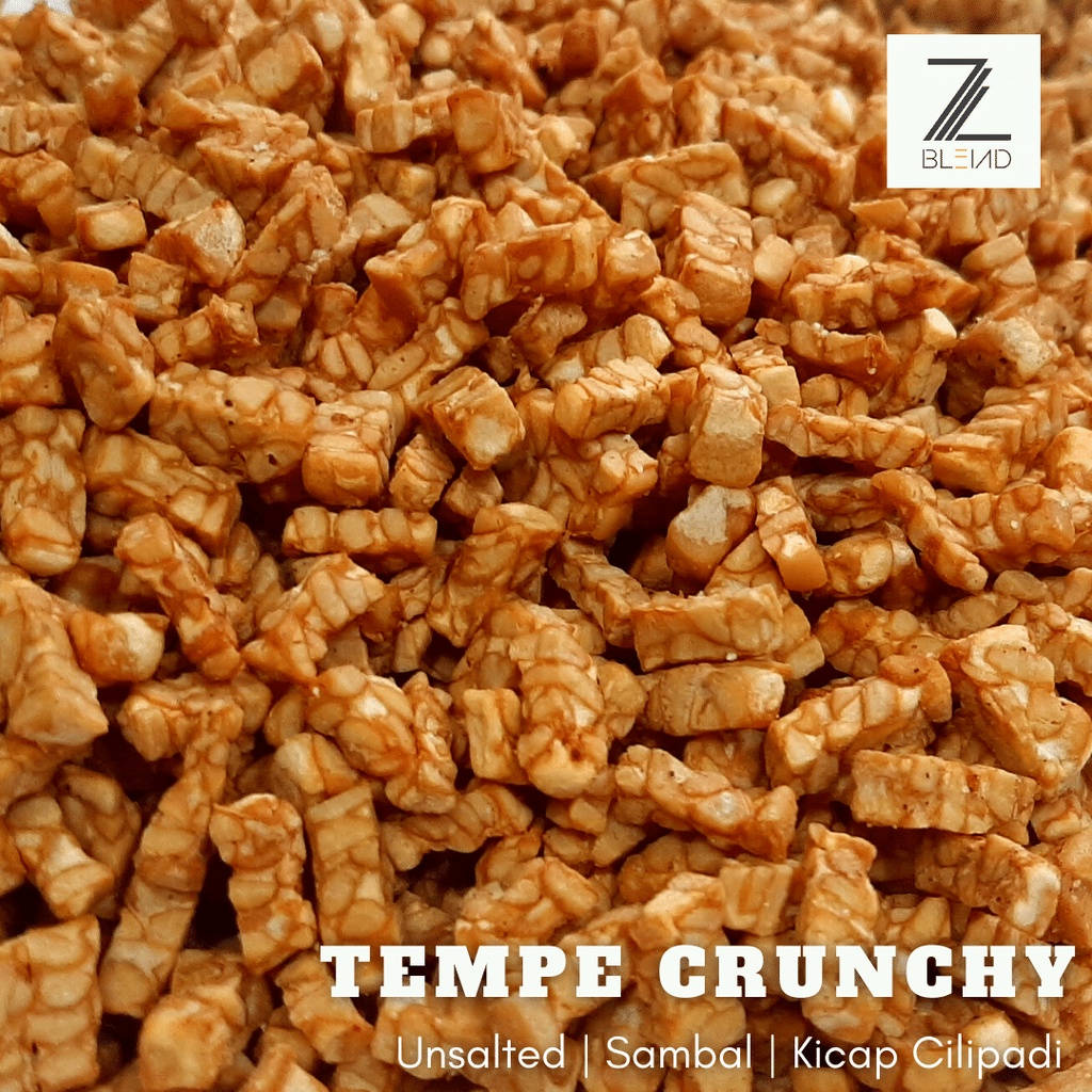 Tempe Crunchy Unsalted Snack Sambal & Kicap Cilipadi Tempe Ready to
