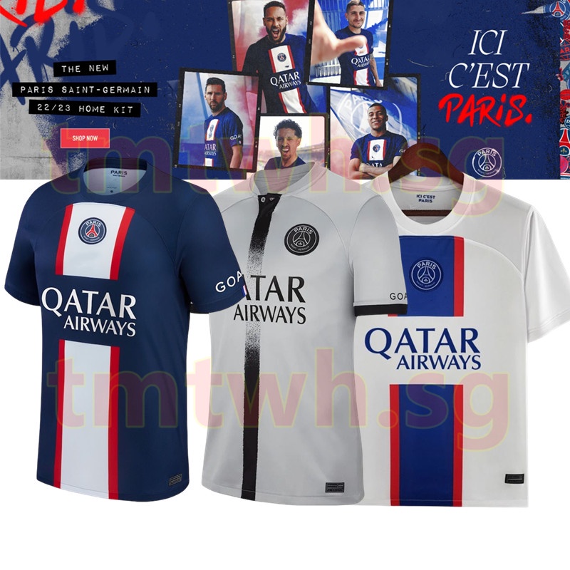 Messi PSG football jersey for home and away fans of Paris SaintGermain