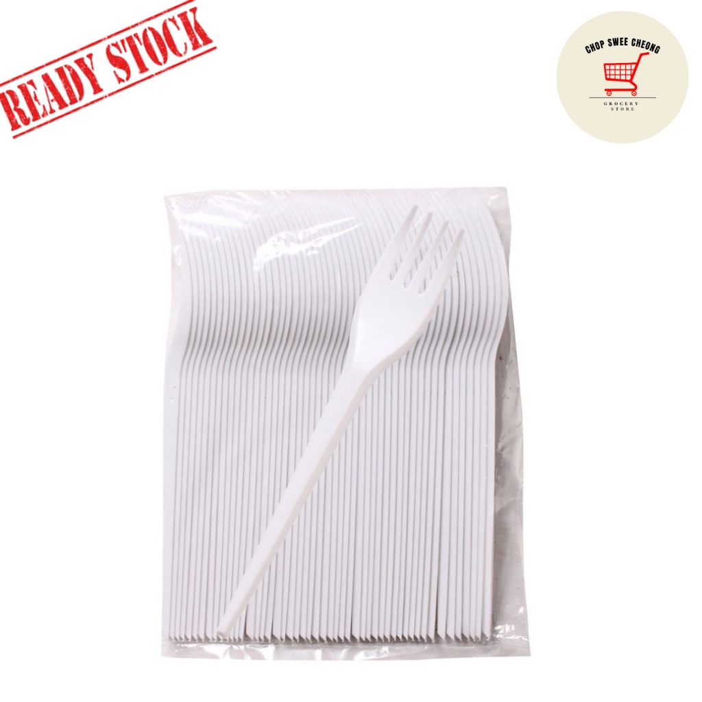 Plastic Disposable Fork x 50 (16cm) Shopee Malaysia