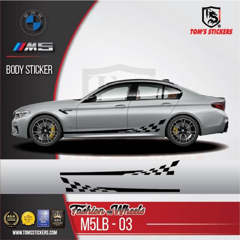 👍👍 BMW M5 CAR BODY STICKER SET M5LB-03