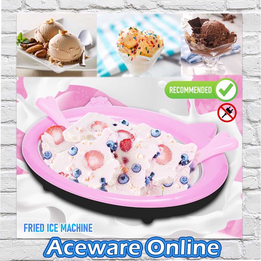 Fried Ice Machine Fried Ice Cream Maker Machine Ice Cream DIY Maker Fried Ice Tray Homemade Ice Cream Roll