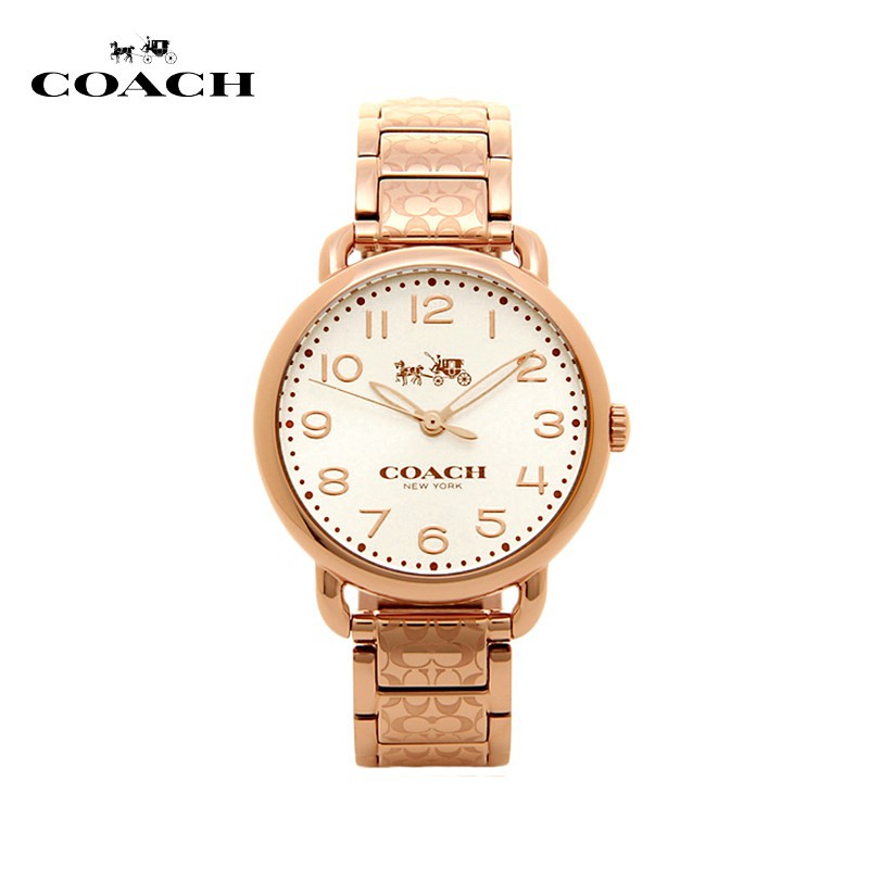 coach delancey rose gold