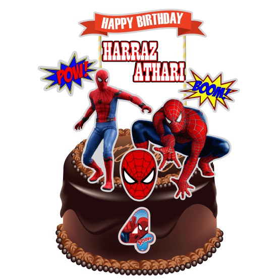 Spiderman cake topper | Shopee Malaysia