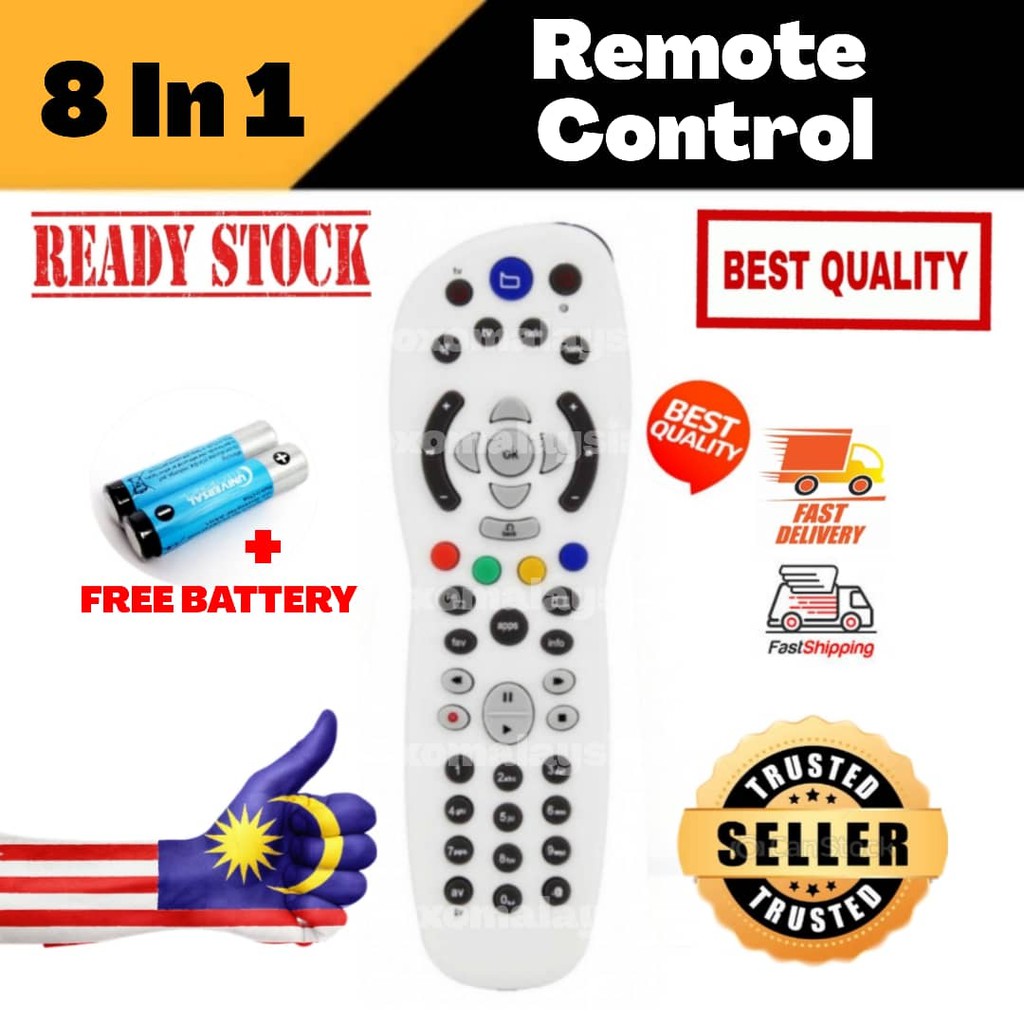 ASTRO Remote Control 8 IN 1 (RC2624401) ASTRO Satellite Remote Shopee