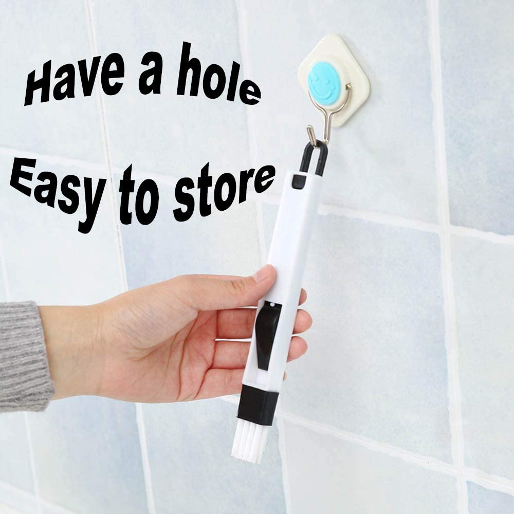 Premium Multi 10 Sen 1pc Eco-Friendly Plastic Window Screen Keyboard Cleaning Brush Dustpan (Color : Purple) - Image 5