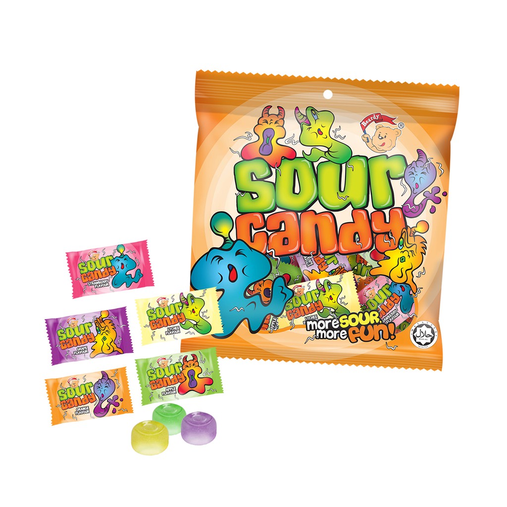 BEARDY SOUR CANDY 100G Shopee Malaysia