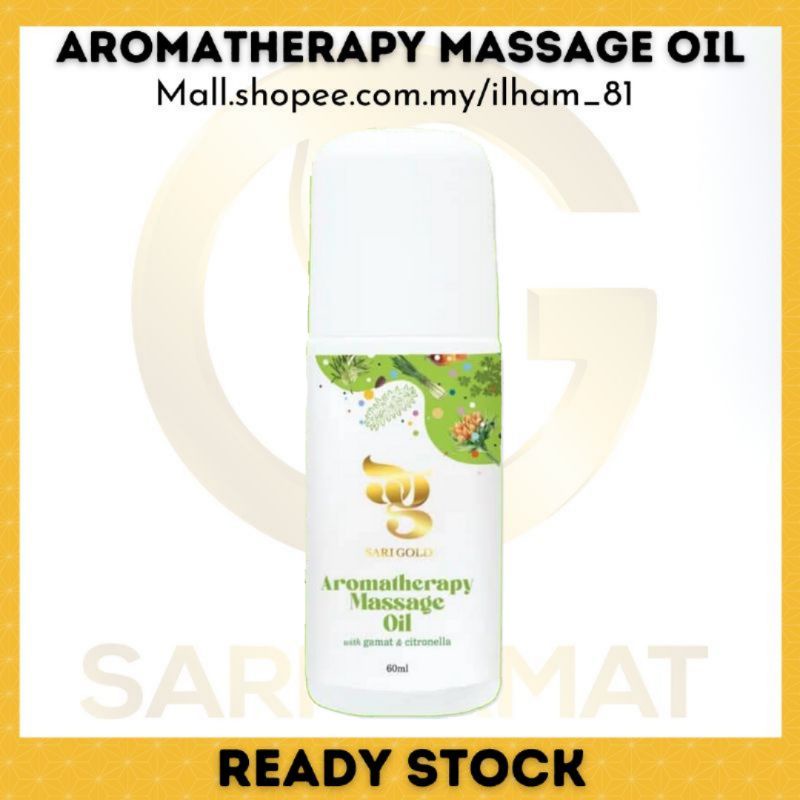 Minyak Urut Aromatherapy Massage Oil Sari Gold 60ml Tak Panas Shopee Malaysia 3449