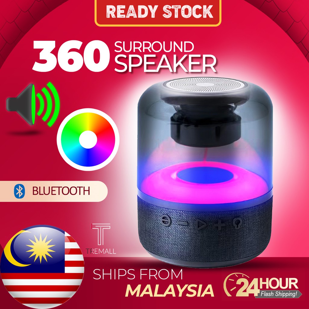 Colorful 3D Bluetooth Speaker Tik Tok LED Dancing Light solid body with 360 degree surround