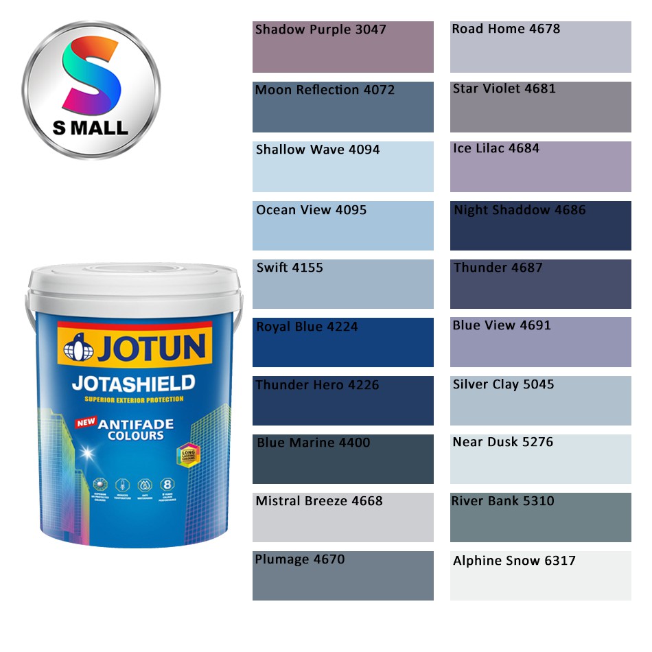 (3047-6317) 1L Jotun Jotashield Antifade Colours Exterior Paint Part 5 ...