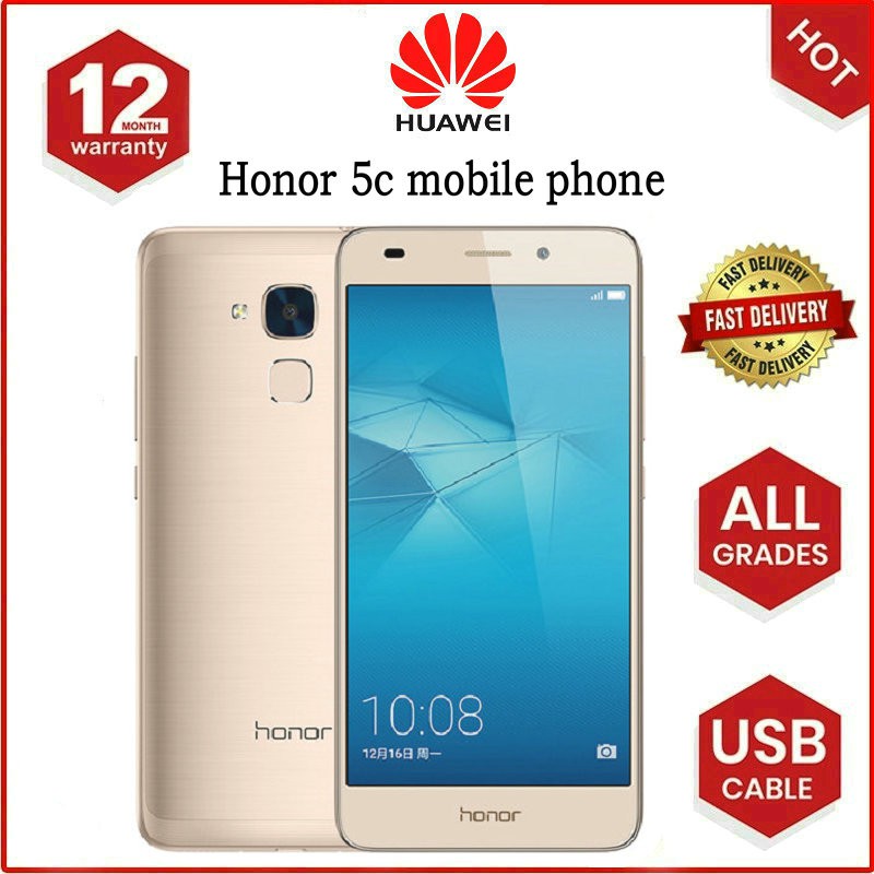 Huawei Honor 5c Play Mobile Phone 3gb Ram 32gb Rom 4g Android Smartphone Shopee Malaysia