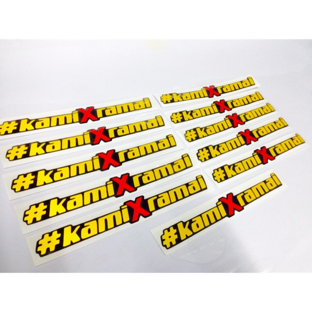 Sticker Kami X Ramai Shopee Malaysia