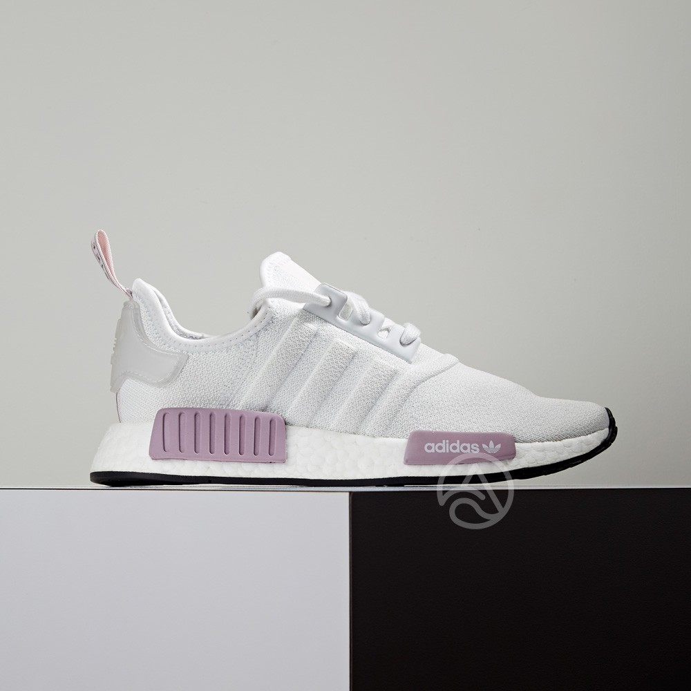 purple and white nmd