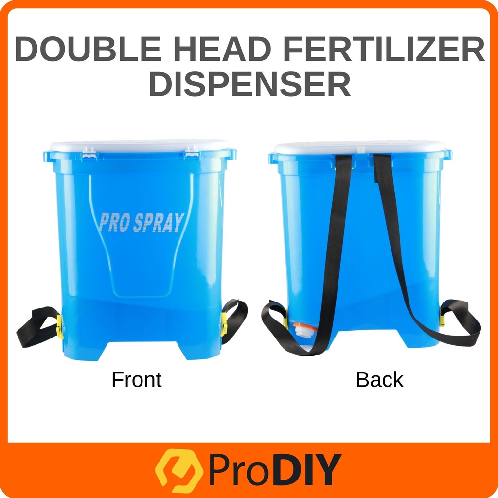 Agricultural Corn 20L Double Head Fertilizer Dispenser Stainless Steel