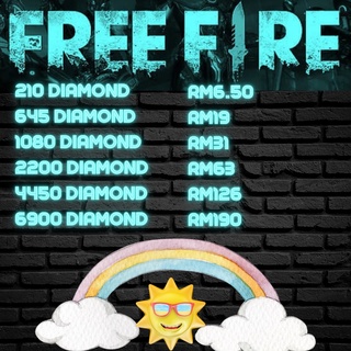Free Fire Diamond - Package 2200,4450,6900 Diamond -RILEK888- Dpt Diamond di 1 Minute (7am-10pm)
