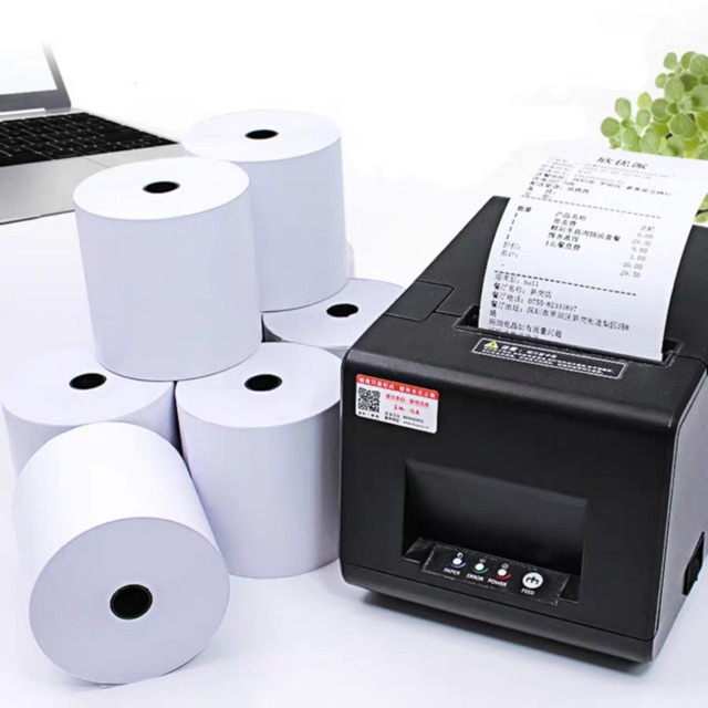 50 rolls thermal paper roll 80mm x 60mm POS printer receipt till roll，for retail shop and supermarket | Shopee Malaysia