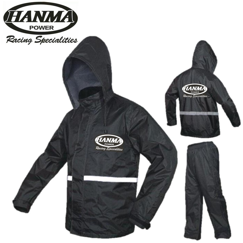 HANMA Rainsuit Raincoat Jacket Waterproof Canvas Pants Sling Bag Baju Hujan