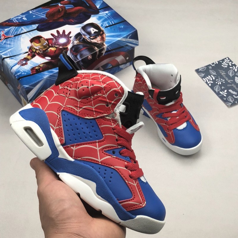 kids spiderman jordans