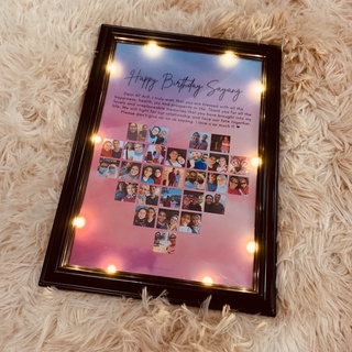 Buy Ship 24 48 Hours Photo Print Love Shape With Free Frame Birtday Gift Anniversary Gift Seetracker Malaysia