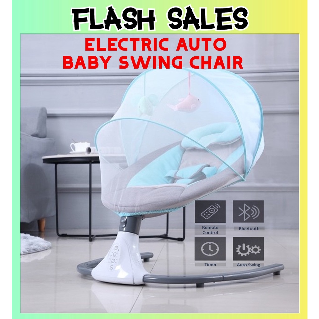 **READY STOCK**Premium Electric Automatic Baby Auto Swing Leaf Portable