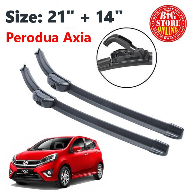 SILICONE WIPER BLADE CAR WIPER WINDSHIELD WIPER FOR PERODUA AXIA (21 ...