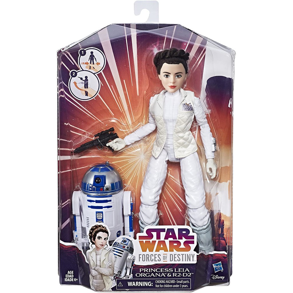 HASBRO STAR WARS FORCES OF DESTINY PRINCESS LEIA ORGANA & R2-D2 ...