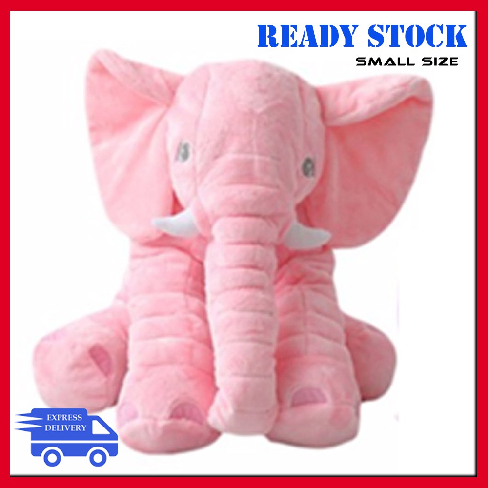 small pink elephant stuffed animal