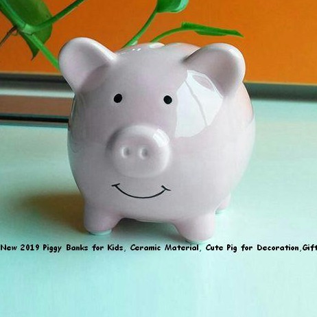 New 2019 Piggy Banks For Kids Ceramic Material Cute Pig For