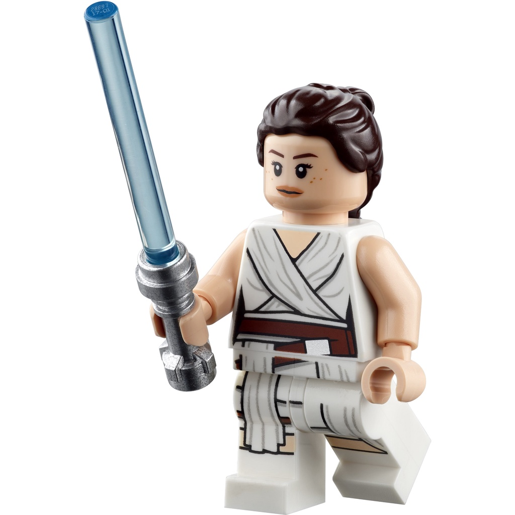 Lego SW1054 Star Wars Rey - White Tied Robe Minifigure appear in set ...