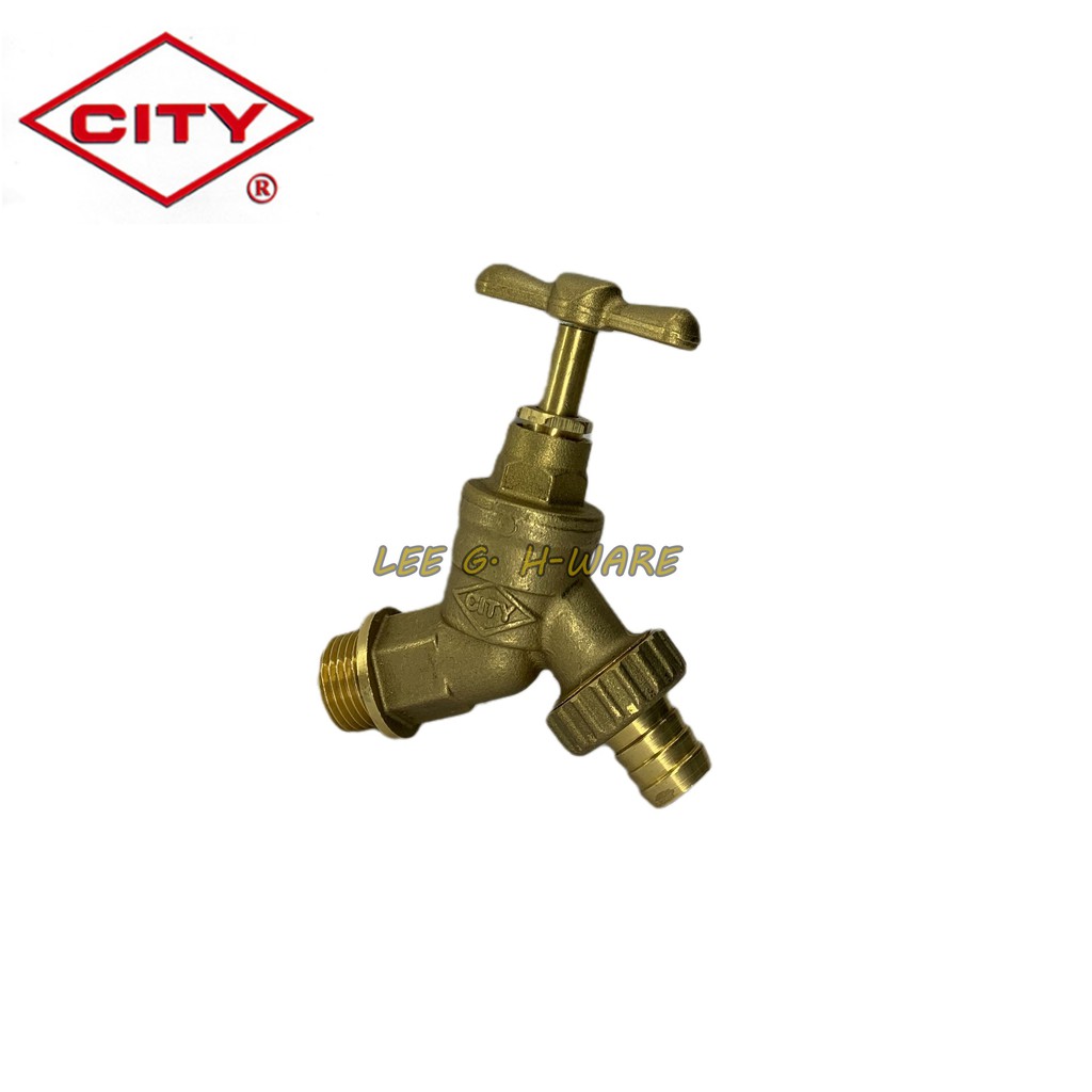 1/2 CITY Garden Tap I Brass Garden Bib Tap I Heavy Duty Copper Tap I