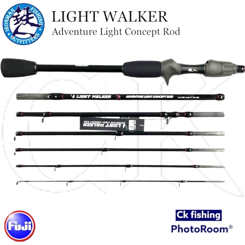 IRONMAN Light Walker Travel Adventure Concept Rod Fishing Rod / Fuji Guide / Joran Pancing / Rod BC & Spinning