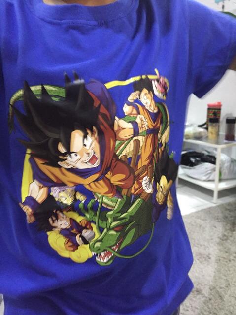 Dragon Ball Z Goku T Shirt Kids 2020 Summer Short Sleeve Cartoon Anime Top Tees Shopee Malaysia - t shirt for children boys with roblox gta v dragon ball z