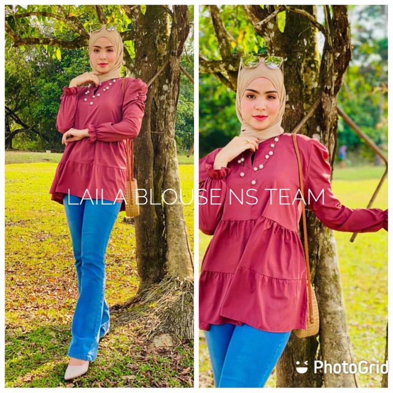 Buy Ready Stock Laila Blouse Viral Seetracker Malaysia