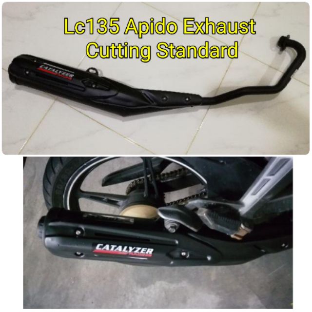 Lc135 Apido Exhaust Cutting Standard 28mm Shopee Malaysia