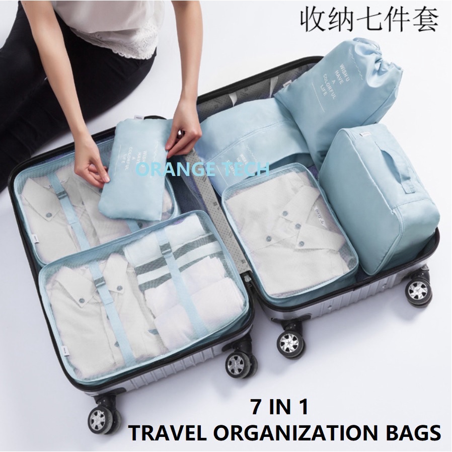 7in1/8in1/9in1/10in1 Waterproof Travel Organizer Bag Suitcase