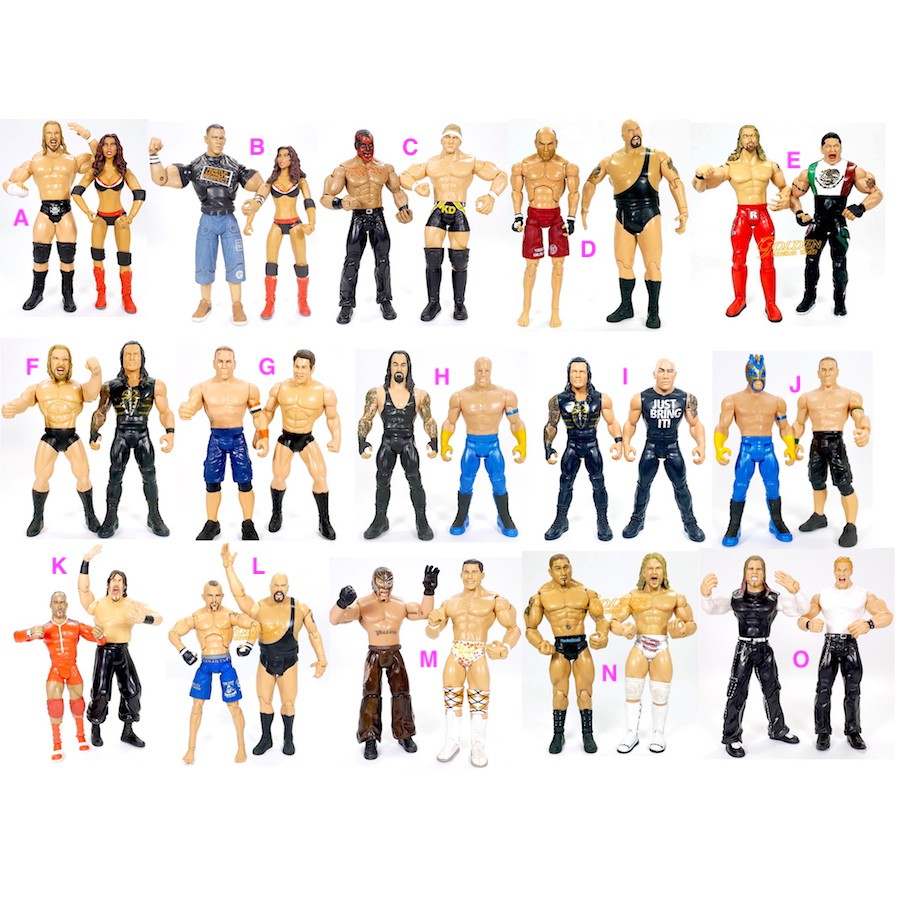 Wwe Action Figures 16 21cm 2pcs Set Shopee Malaysia