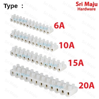 MAJU 6A 10A 15A 20A PVC Wire Cable connector connecter Terminal Block ...