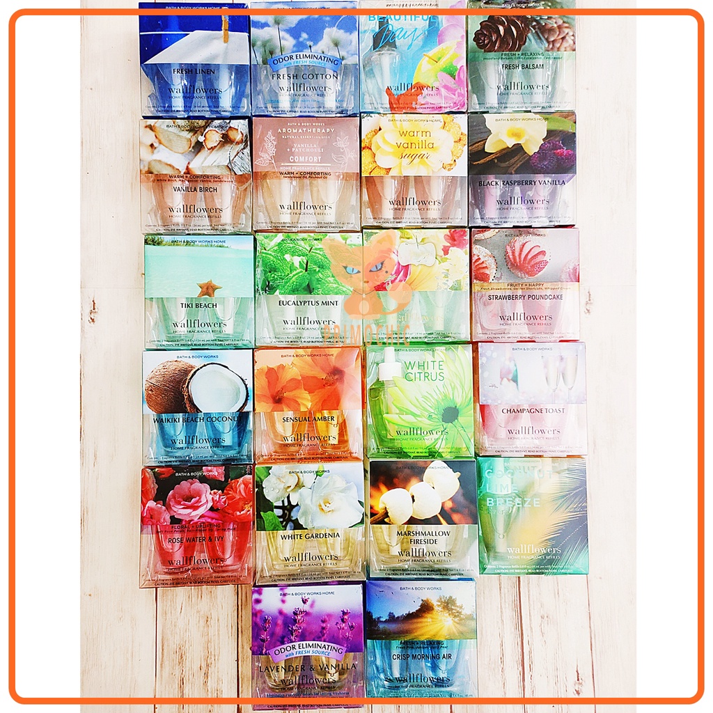 Home Fragrance 2pc Bulb Wallflower Bath & Body Works Air Freshener