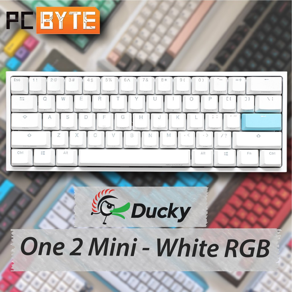 Ducky One 2 Mini Pure White Rgb Led 60 Double Shot Pbt Mechanical