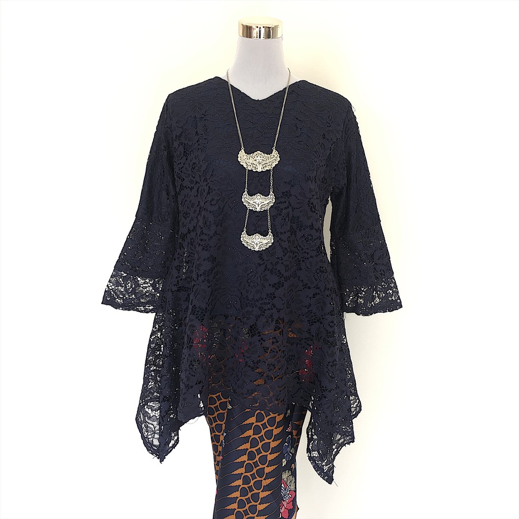 kebaya dark blue