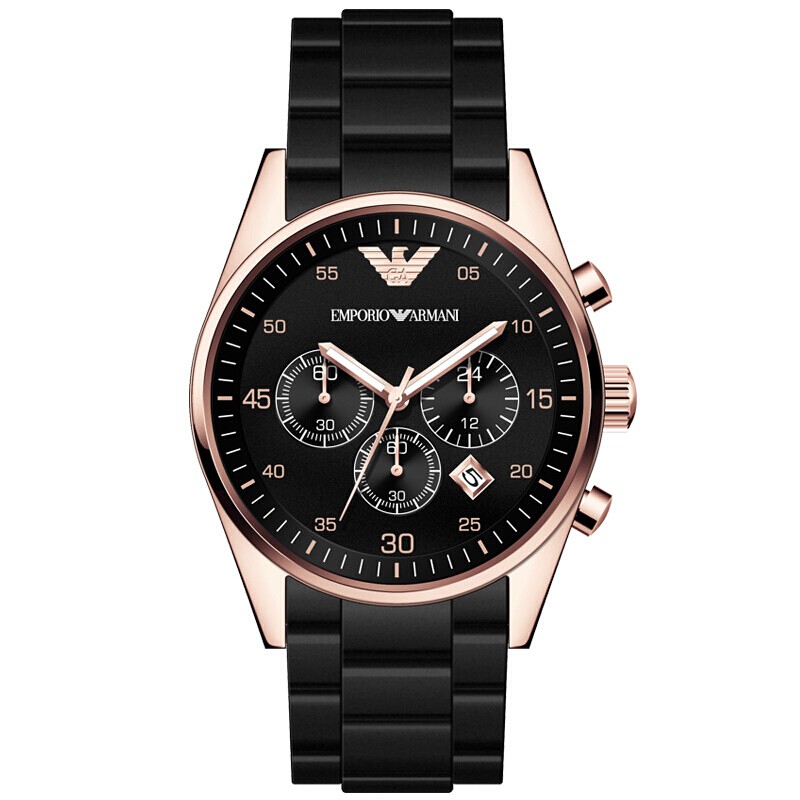 mens gold emporio armani watch